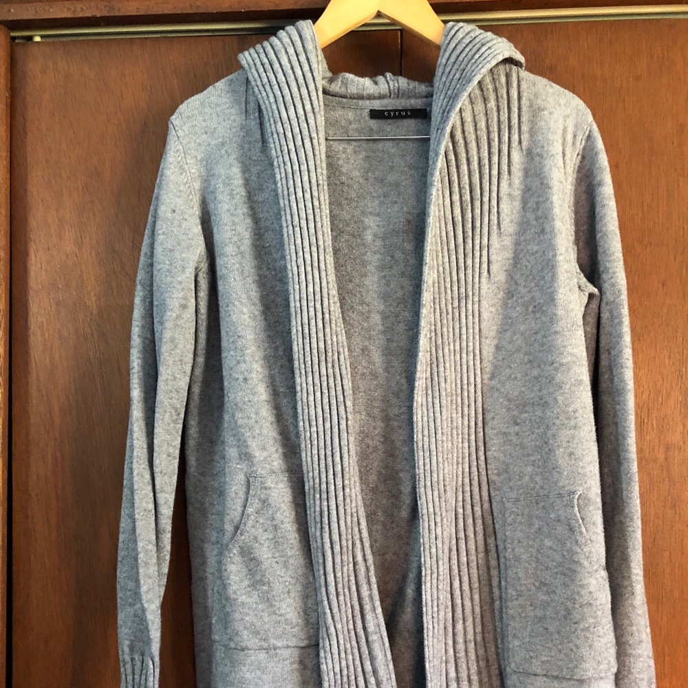 Hooded cardigan